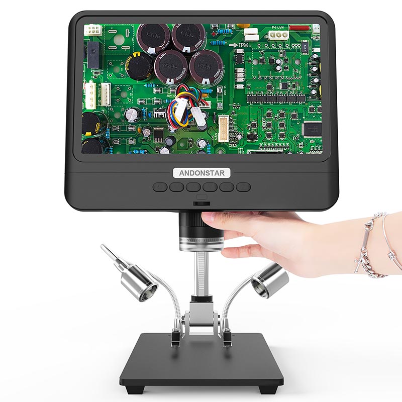 Electronics Repair Microscope - Andonstar-microscopio Digital AD208, pantalla LCD ajustable