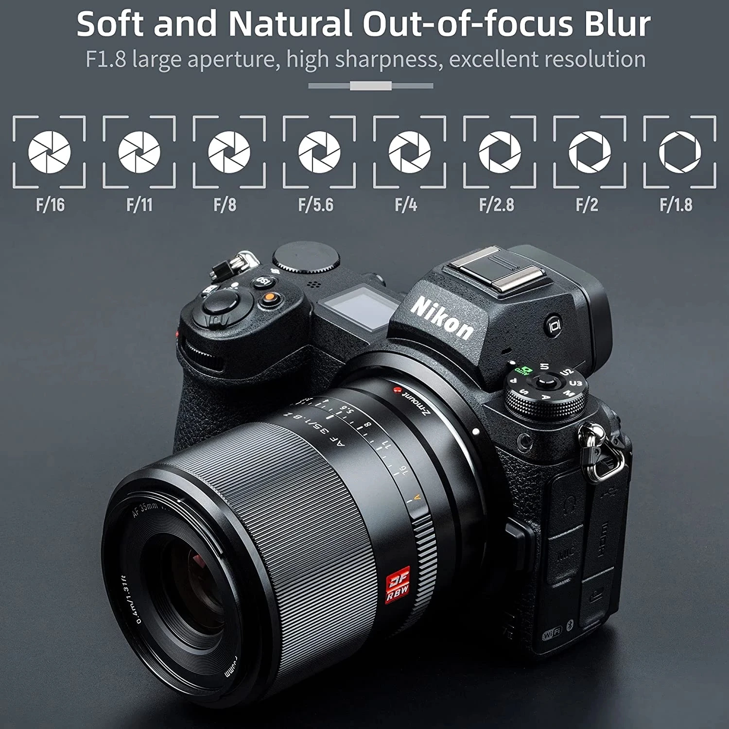 Nikon Camera Z50 - Nuevo VILTROX AF 35mm F1.8 lente