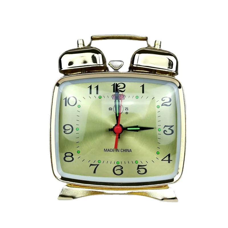 Electronics Repair Workstation - Reloj despertador mecánico de Metal, reloj