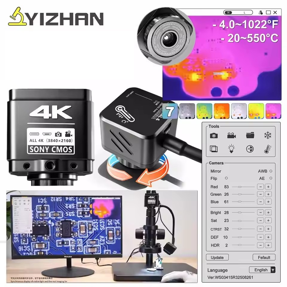 Electronics Repair Microscope - Cámara de Microscopio para Soldadura Electrónica