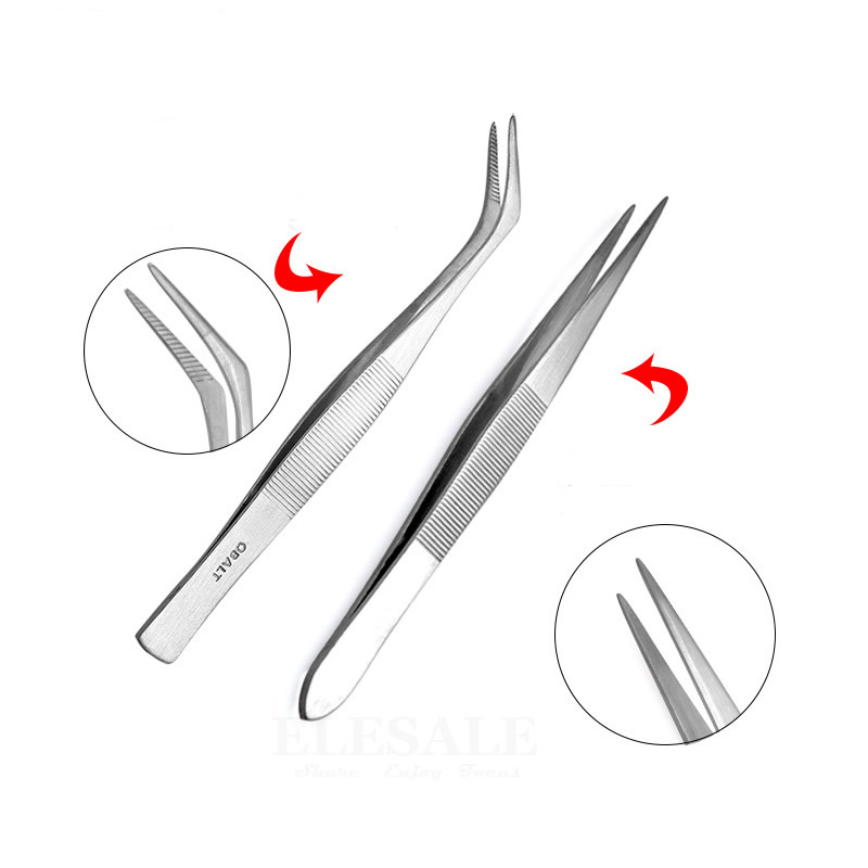 Electronics Repair Training - Pinzas de acero inoxidable, agarre de