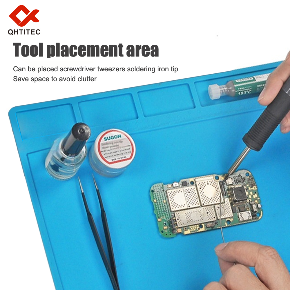 Tapete de silicona azul para s - Electronics Repair Workstation reseña y precio
