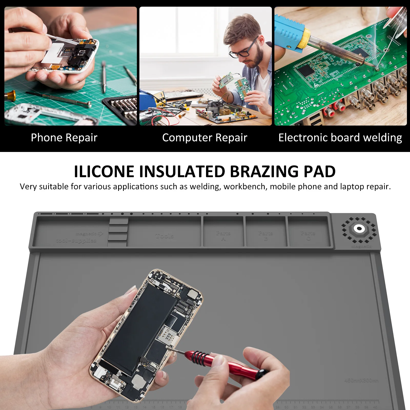Alfombrilla para estación de s - Electronics Repair Workstation reseña y precio