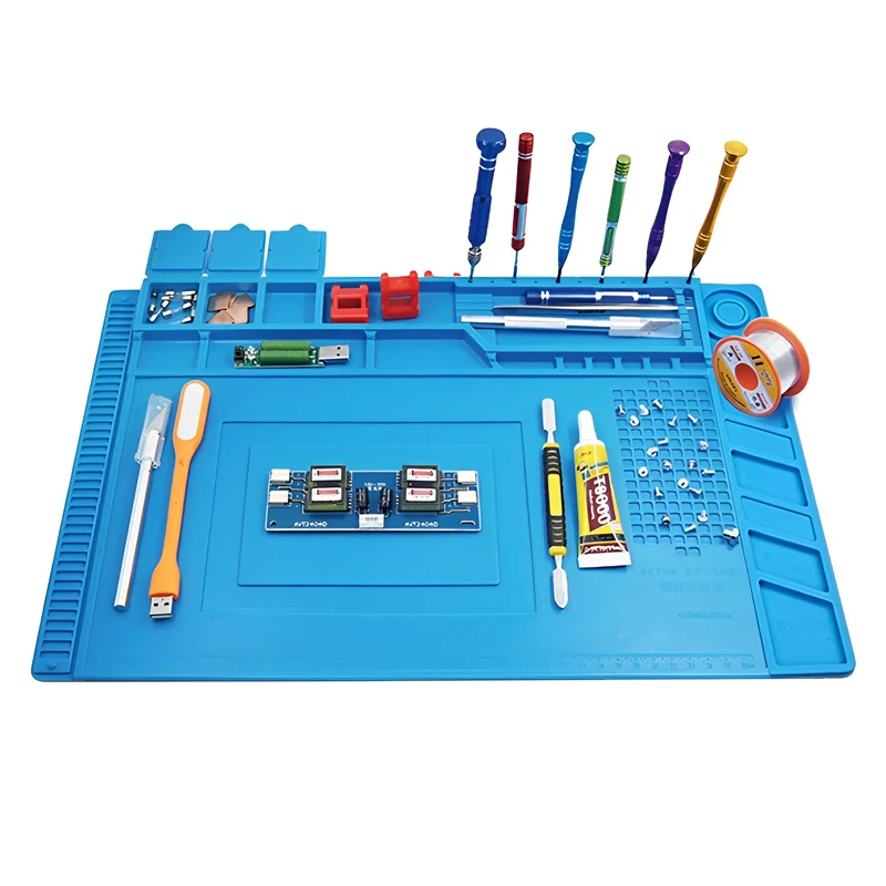 Estera de soldadura de silicon - Electronics Repair Workstation reseña y precio