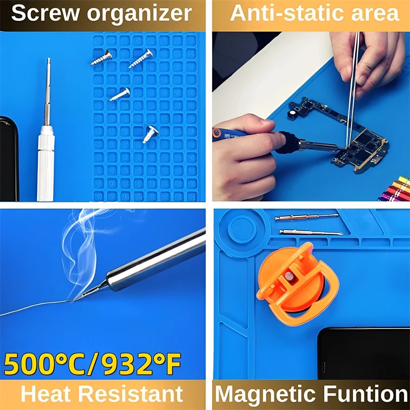 Estera de soldadura de silicon - Electronics Repair Workstation reseña y precio